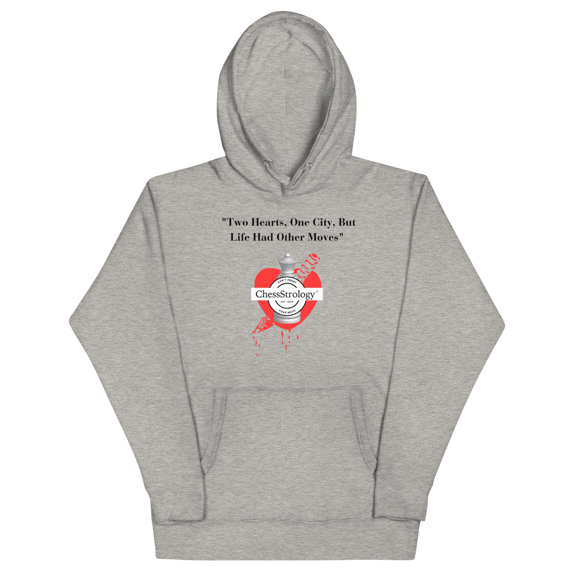 ChessStrology Two Hearts One City Unisex Hoodie