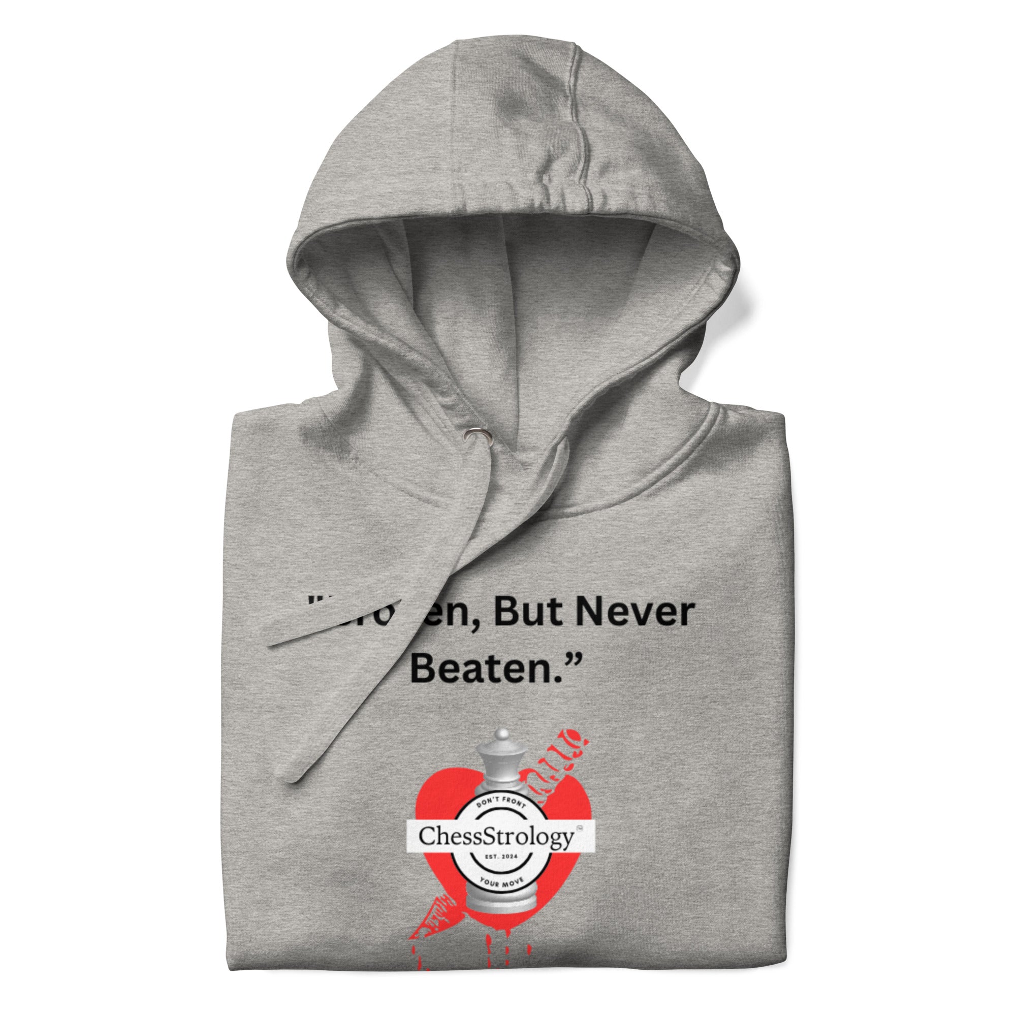 ChessStrology Broken But Never Beaten Unisex Hoodie