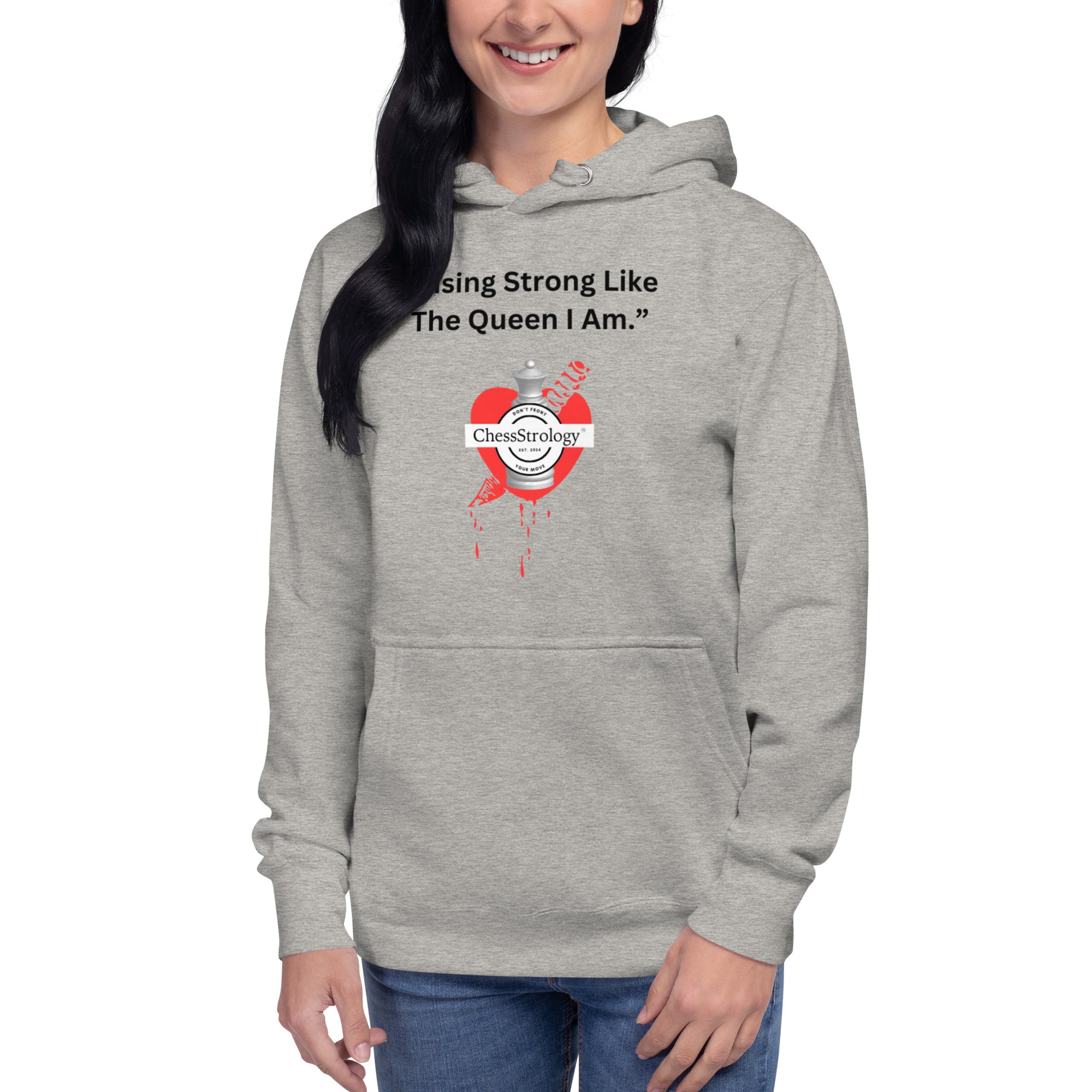 ChessStrology Rising Strong Like The Queen I Am Unisex Hoodie