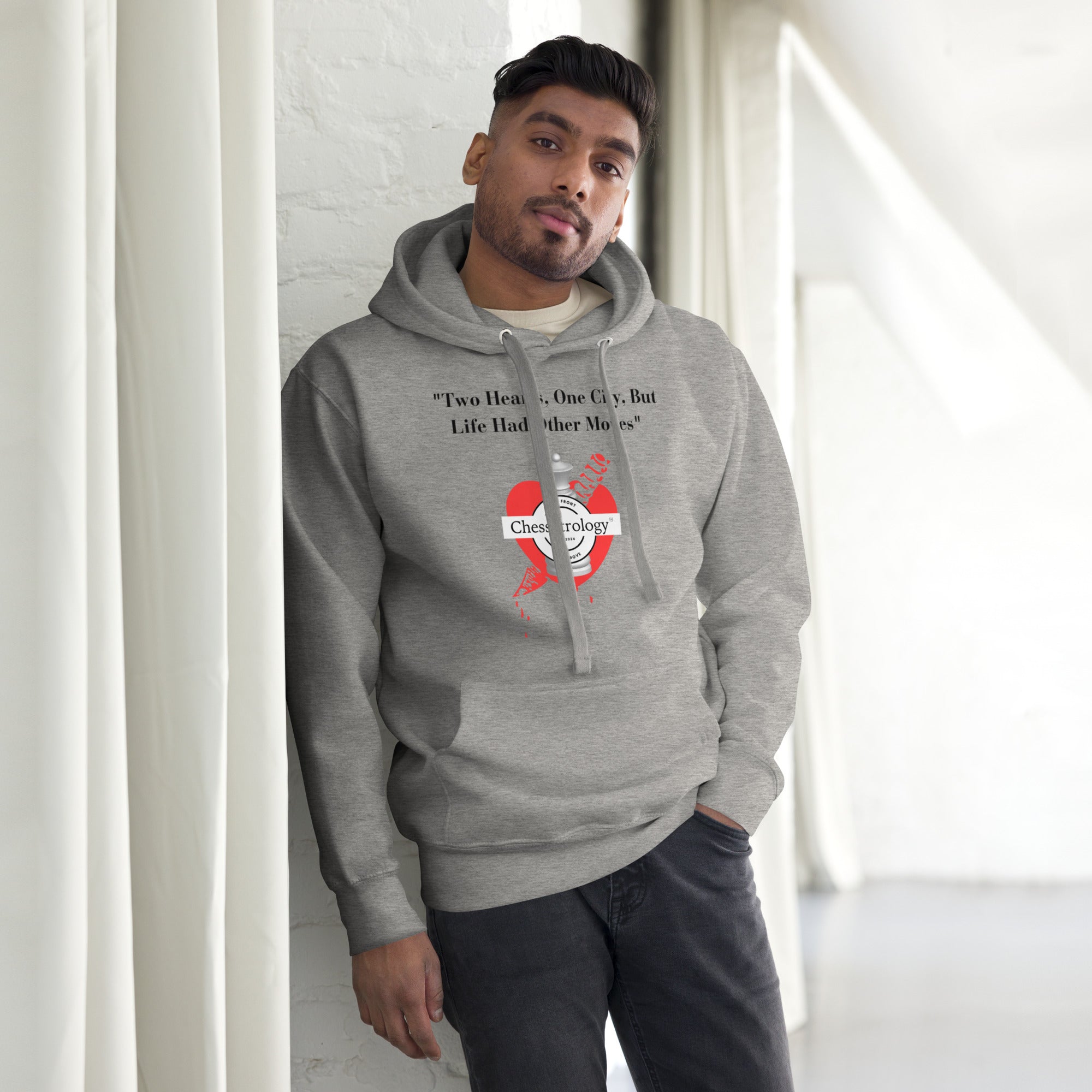 ChessStrology Two Hearts One City Unisex Hoodie