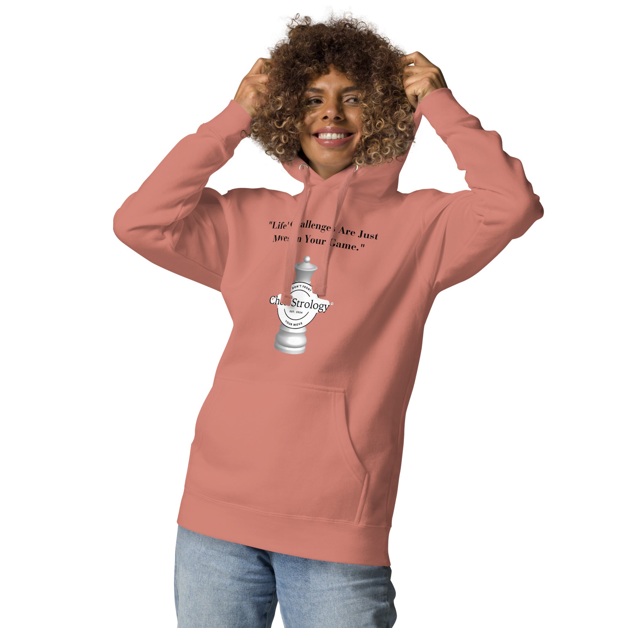 ChessStrology Life Challenges Are Just Move Unisex Hoodie