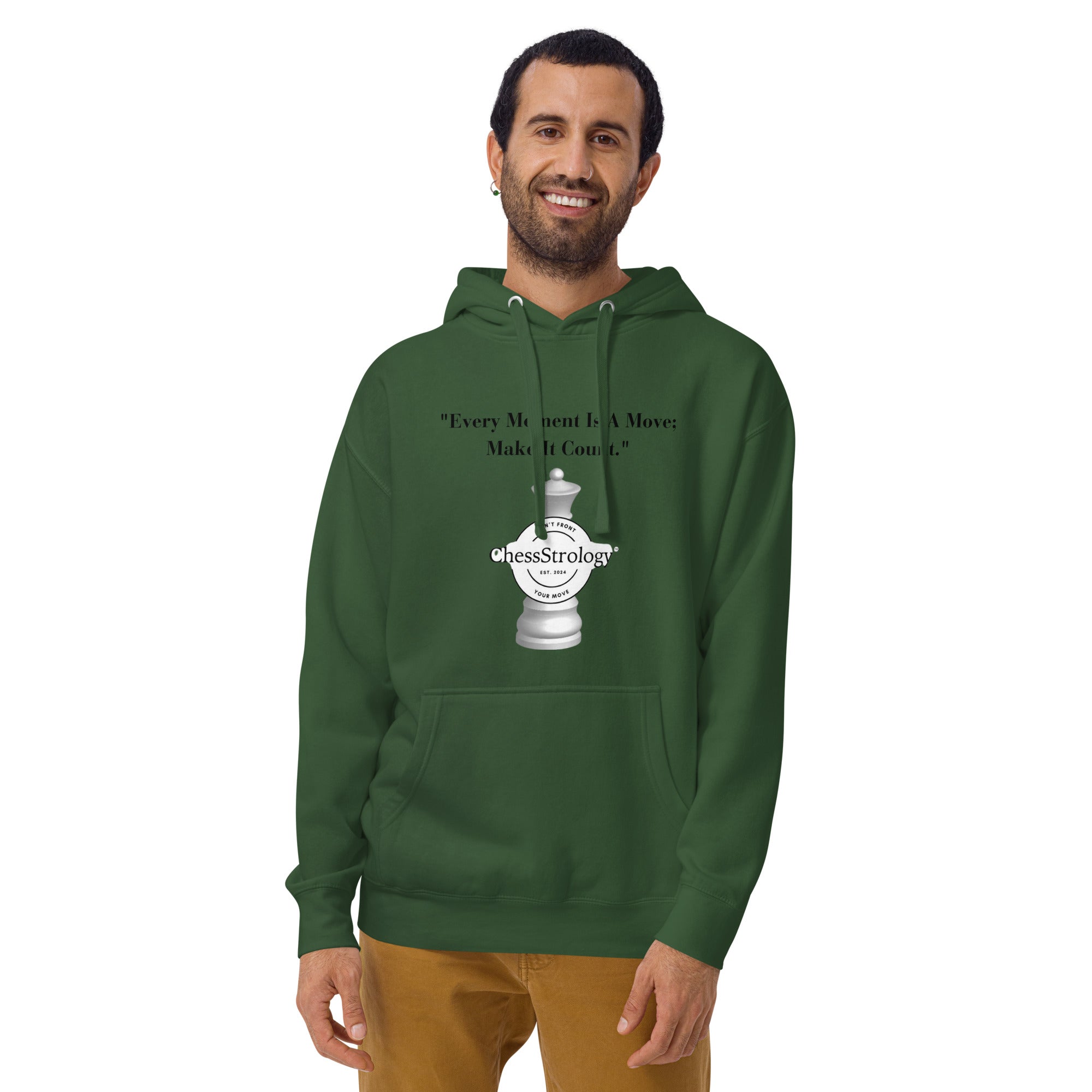 ChessStrology Every Moment  Is a Move Unisex Hoodie