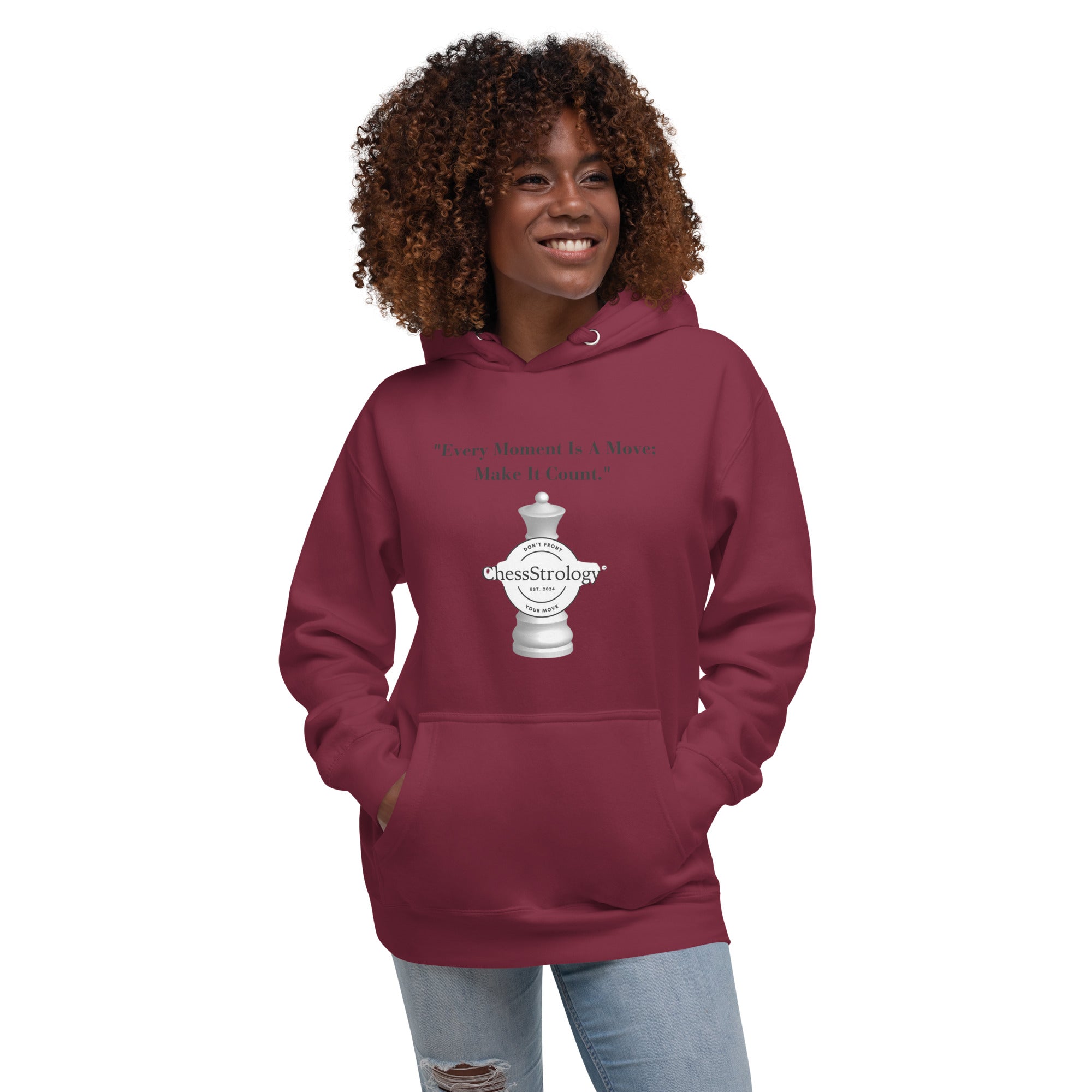 ChessStrology Every Moment  Is a Move Unisex Hoodie