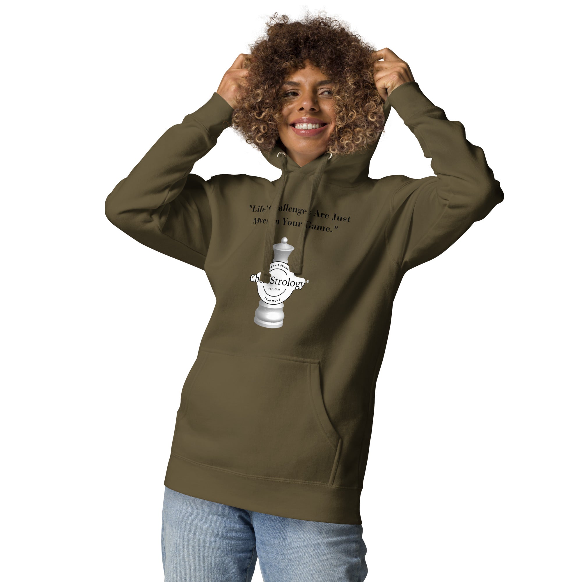 ChessStrology Life Challenges Are Just Move Unisex Hoodie