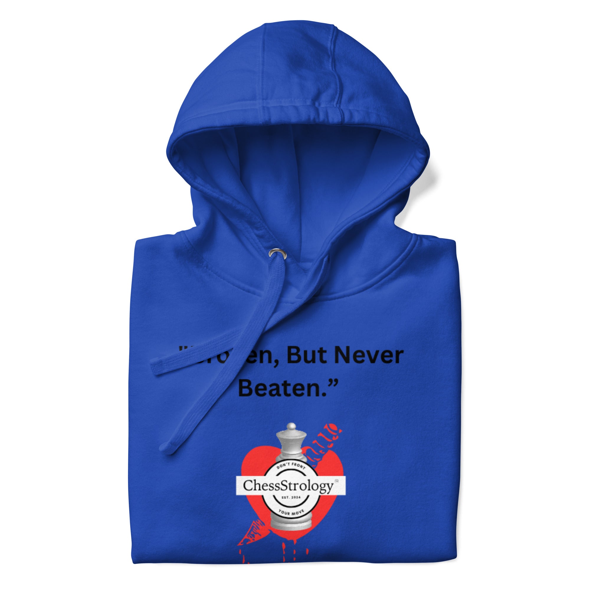 ChessStrology Broken But Never Beaten Unisex Hoodie