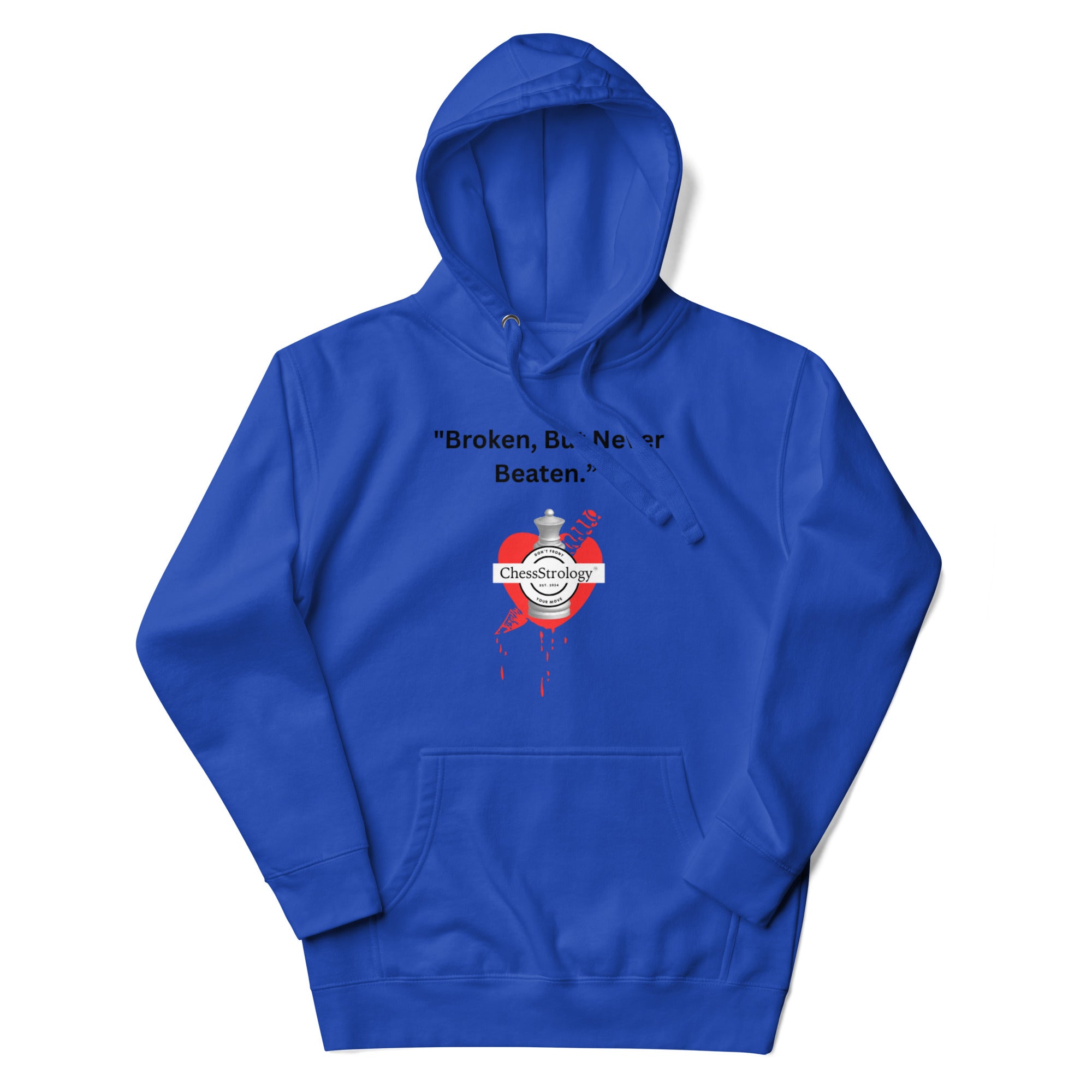 ChessStrology Broken But Never Beaten Unisex Hoodie