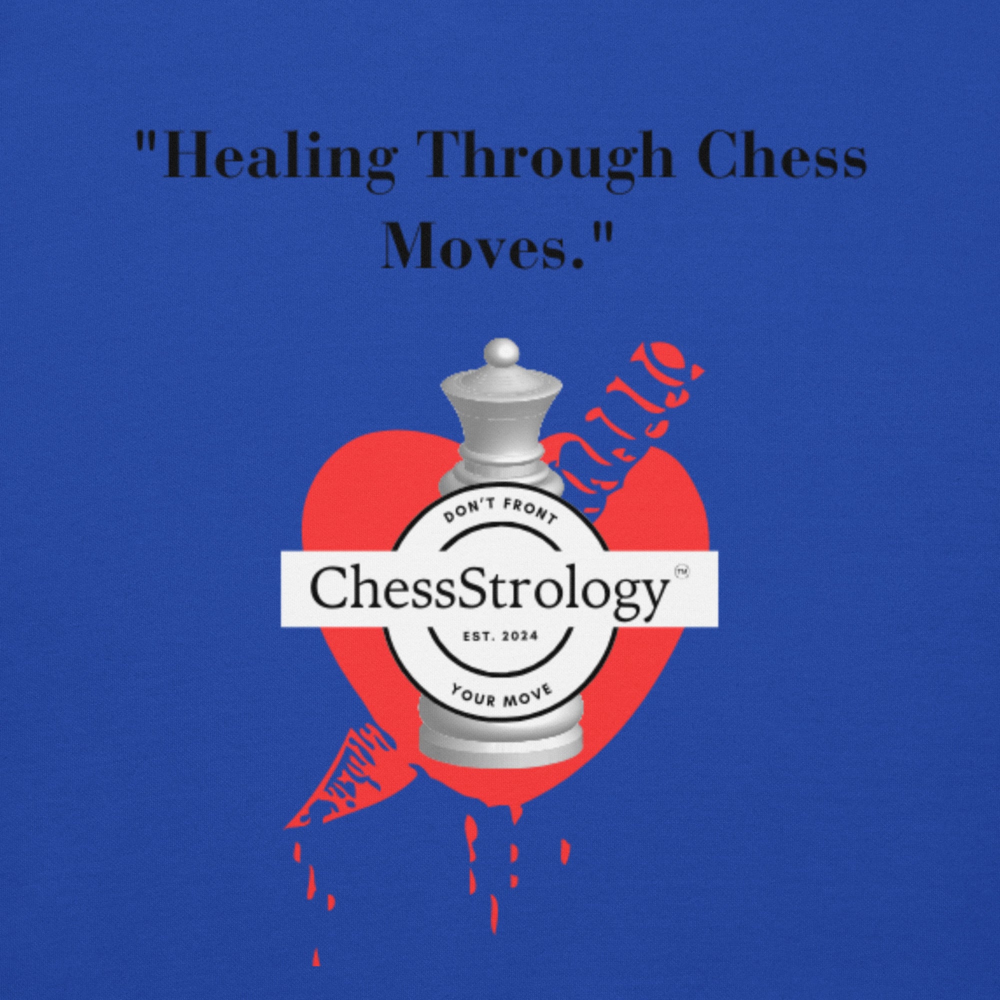 ChessStrology Healing Through Chess Moves Unisex Hoodie