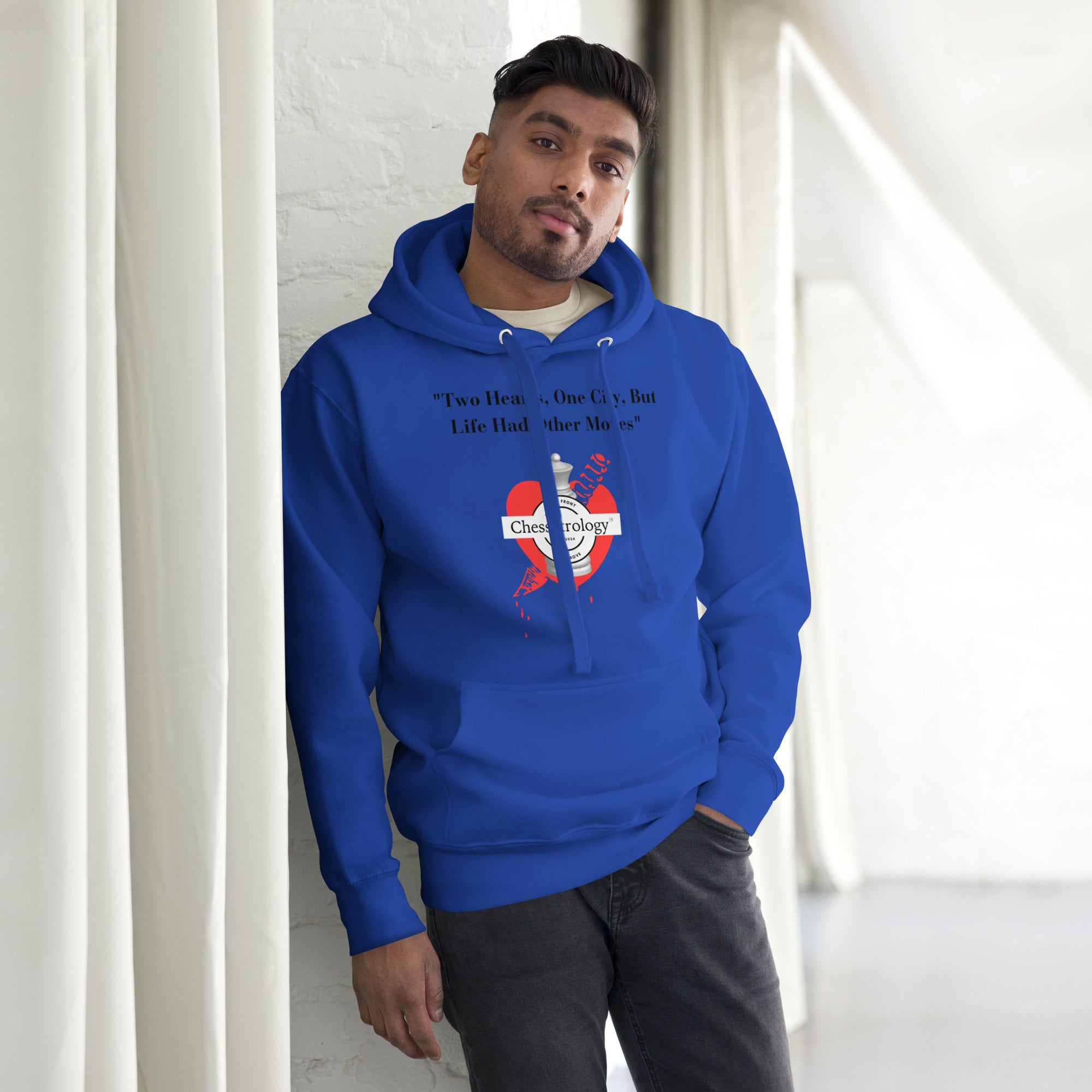 ChessStrology Two Hearts One City Unisex Hoodie