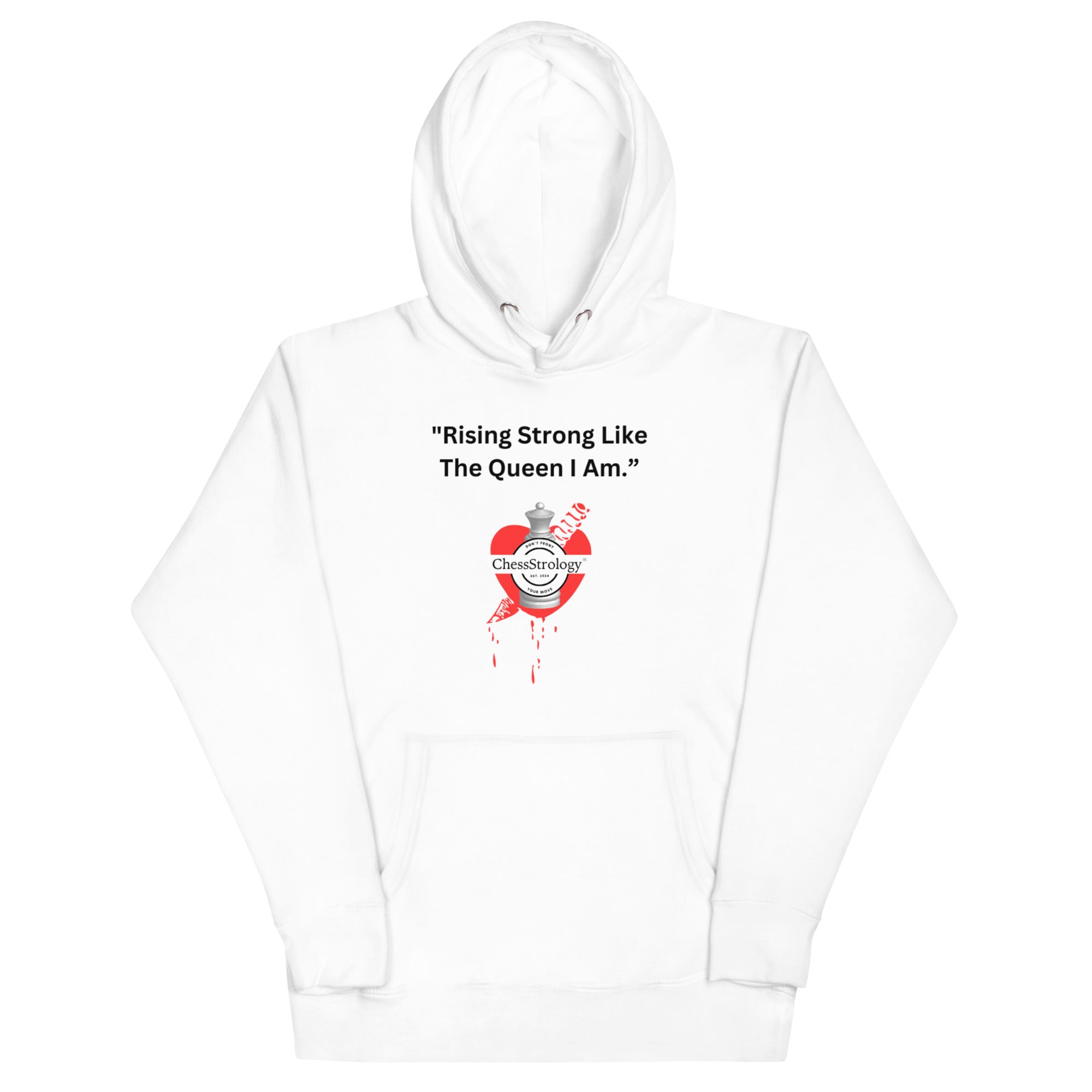 ChessStrology Rising Strong Like The Queen I Am Unisex Hoodie