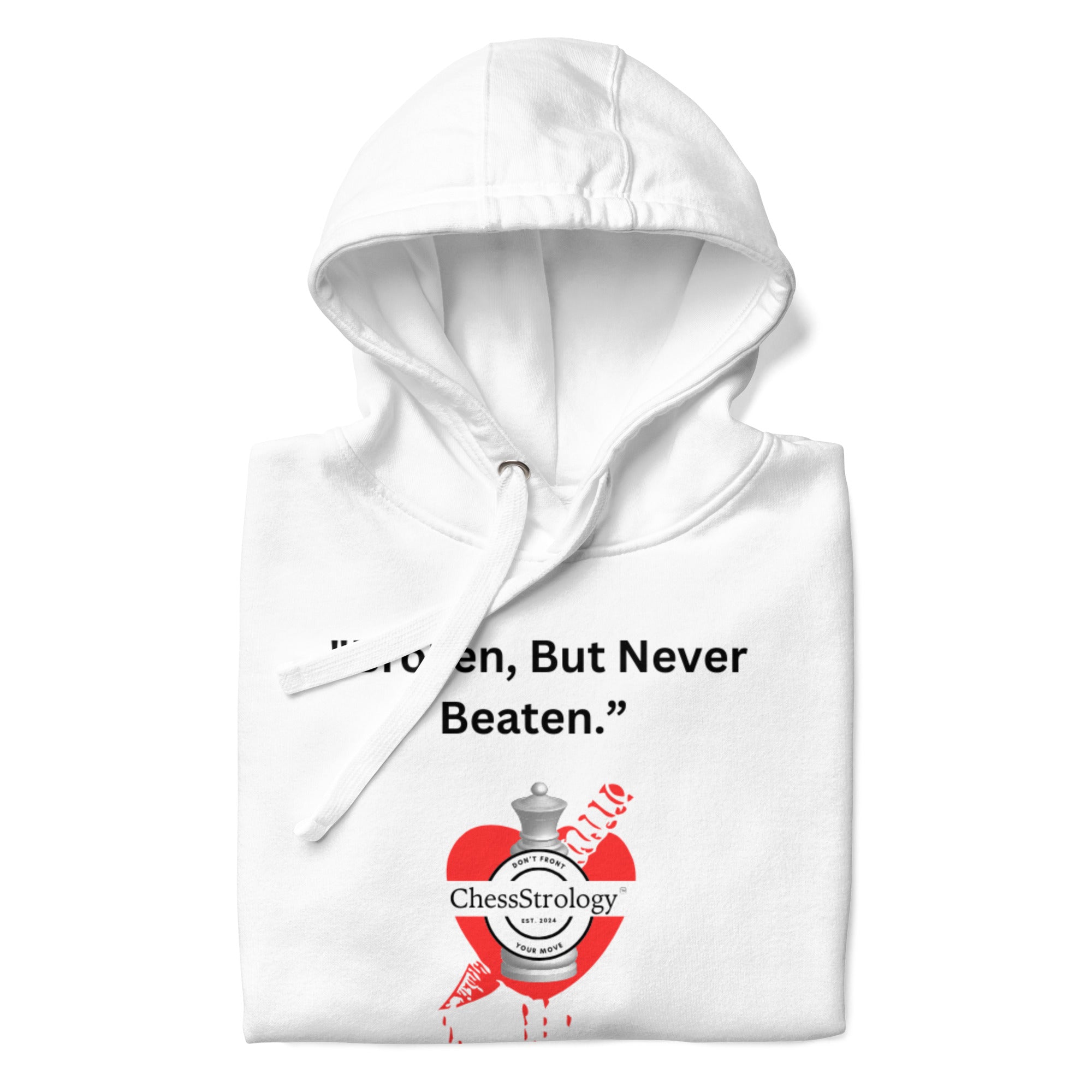 ChessStrology Broken But Never Beaten Unisex Hoodie