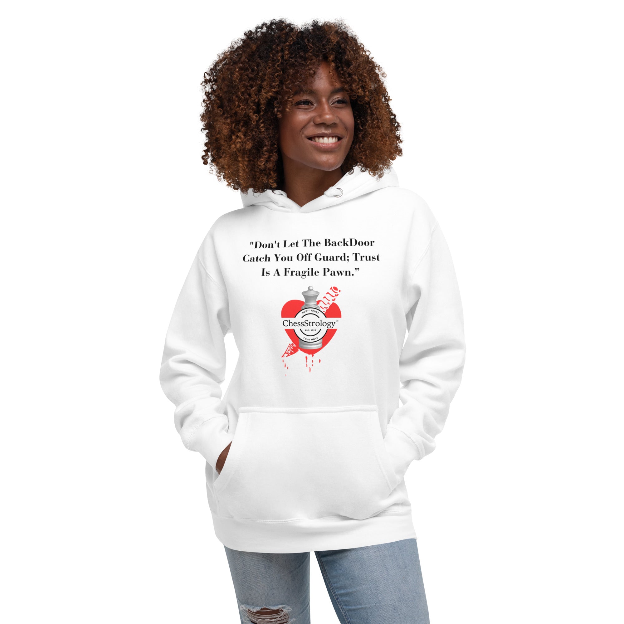 ChessStrology Don't Let The Backdoor Catch You Unisex Hoodie