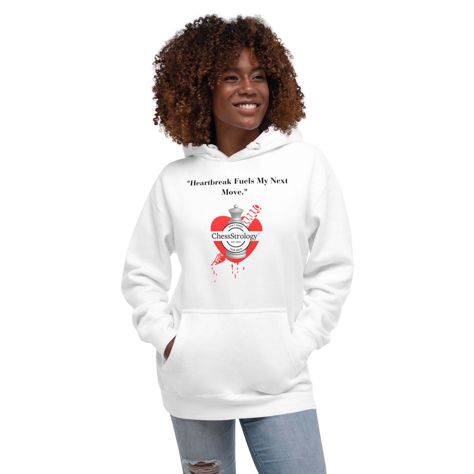 ChessStrology Heartbreak Fuels My Next Move Unisex Hoodie