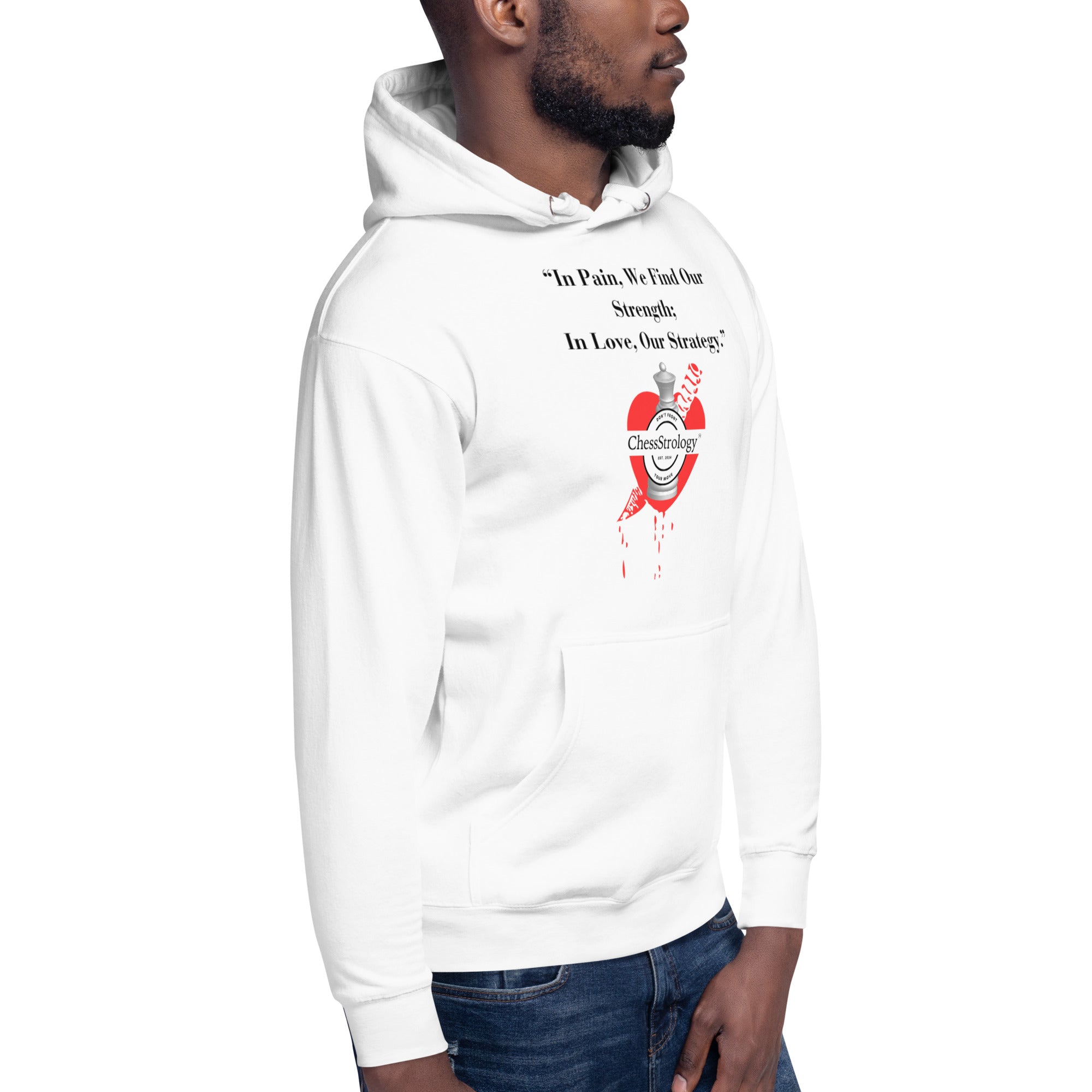 ChessStrology In Pain We Find Our Strength Unisex Hoodie